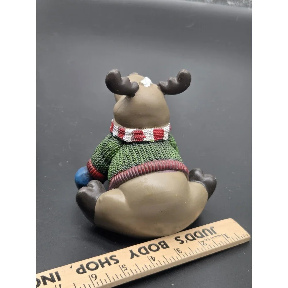 Holiday Moose Figural Christmas Stocking Hanger